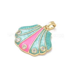 Pendentifs en laiton émaillé océan&nbsp;RB-CBA2CEF-03G-02