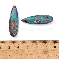 Pendentifs en jaspe impérial synthétique teint&nbsp;GG-CBAA20A-08B