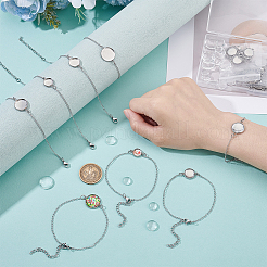 DIY-Kits zur Herstellung von Kabelkettenarmbändern aus Edelstahl 304&nbsp;BJEW-GA00004