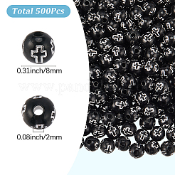 500pcs Plattierung Acrylperlen&nbsp;PACR-SP0001-09C