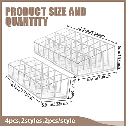 4 caja organizadora de almacenamiento de lápiz labial de plástico de 2 estilos&nbsp;ODIS-GO0001-22