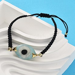 Böser Blick Acryl-Gliederarmbänder&nbsp;BJEW-U027-01G