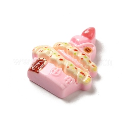 Cabochon decoden in resina opaca per la casa degli alimenti dei cartoni animati&nbsp;CRES-H001-01C