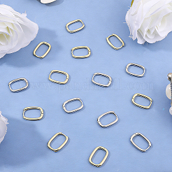 10 paire de boucles d'oreilles créoles en laiton bicolores&nbsp;EJEW-BBC0002-36
