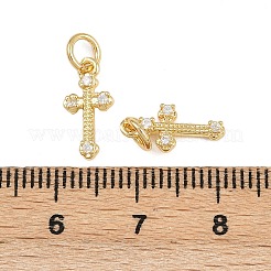 Pendentifs avec zircon cubiques à micro-pavés en laiton&nbsp;KK-A269-27G