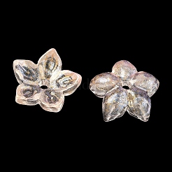 Bouchon à perle de verre transparent bicolore&nbsp;GLAA-H041-01E