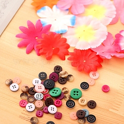 Kreative diy blumenmuster harzknopfkunst&nbsp;PW-WGE36EA-01