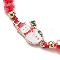 3 stücke 3 stile weihnachten glas geflochtene perlen armband sets&nbsp;BJEW-JB10892