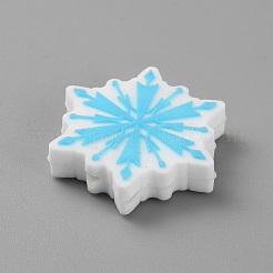 Perles focales en silicone sur le thème de Noël&nbsp;SIL-CJC0010-02K