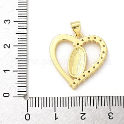 Pendentifs avec zircon cubiques à micro-pavés en laiton&nbsp;KK-S511-26A-G