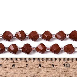 Natürliche rote Jaspis Perlen Stränge&nbsp;G-T144-24A-04