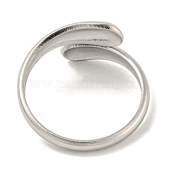 Bague manchette unie en acier inoxydable 304 anti-ternissement&nbsp;RJEW-C067-01P