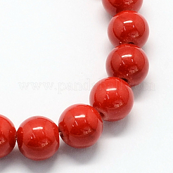 Teints Mashan jade brins de pierres précieuses perles naturelles&nbsp;X-G-R272-8mm-01