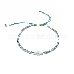Bracelets réglables en agate naturelle tressée&nbsp;BJEW-F391-A16