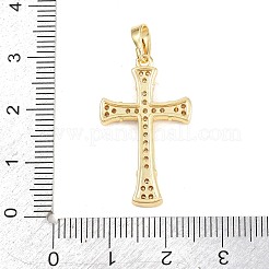 Colgante micropavé cubic zirconia de latón&nbsp;KK-F938-24E-G