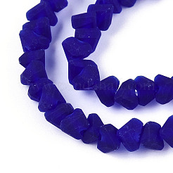 Perles de verre transparentes givrées&nbsp;X1-GLAA-N016-4mm-03