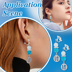 30 paire de 925 boucles d'oreilles à clip en argent sterling&nbsp;STER-PH0005-01S