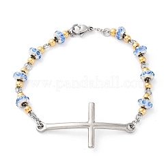 201 bracelets à maillons en acier inoxydable&nbsp;BJEW-A032-02GP-03