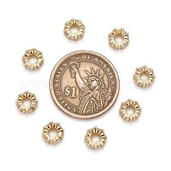 Messing Zirkonia European Beads&nbsp;ZIRC-F001-101G