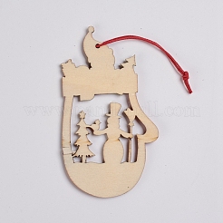 Ornements en bois de gant&nbsp;DIY-TAC0007-27A