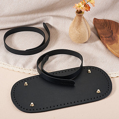 1 pezzo ovale in pelle PU per lavorare a maglia e uncinetto&nbsp;DIY-TA0014-91A