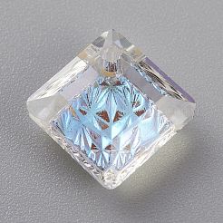 Geprägte Glas Strass Anhänger&nbsp;GLAA-J101-03A-001MO