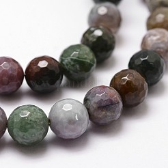 Chapelets de perles en agate indienne naturelle&nbsp;X-G-D840-51-6mm