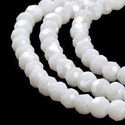 Chapelets de perles en verre opaque électrolytique&nbsp;EGLA-A035-P4mm-A01