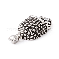 Pendenti in acciaio inossidabile 304 in stile tibetano&nbsp;STAS-P305-18AS