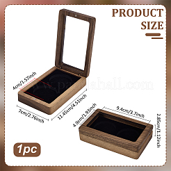 Scatole magnetiche per riporre medaglie in legno&nbsp;CON-WH0088-94B-02