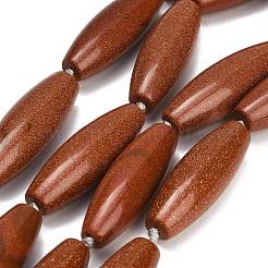 Chapelets de perles en goldstone synthétique&nbsp;G-L654-G21-01B