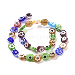 Fili di perline di vetro millefiori fatti a mano&nbsp;LAMP-F024-04A
