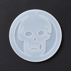 Moules en silicone pendentif crâne bricolage&nbsp;DIY-E049-03