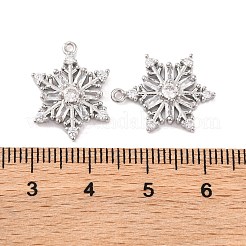 Pendenti in zirconi cubici trasparenti in micro pavè di ottone&nbsp;KK-S389-09P