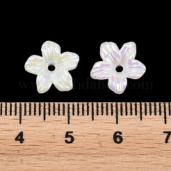 Bouchon de perle en acrylique opaque plaqué UV&nbsp;OACR-K001-40