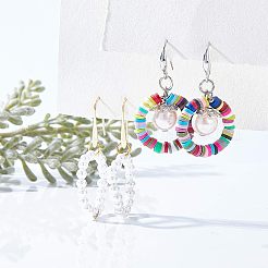 Crochets d'oreille en laiton&nbsp;KK-FH0001-29