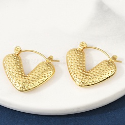 Boucles d'oreilles créoles en acier inoxydable 304 pour femmes&nbsp;EJEW-U046-06B-G