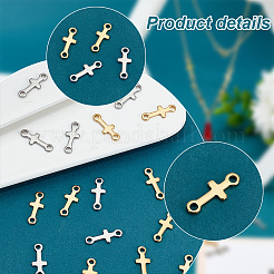 60 pz 2 colori placcatura ionica (ip) 304 connettori in acciaio inossidabile charms&nbsp;STAS-PH0004-99