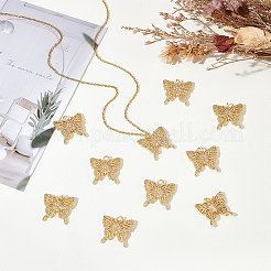 10pcs pendentifs en laiton micro pavé de zircone cubique&nbsp;KK-BBC0016-79