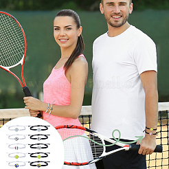 10 pulsera de eslabones de aleación con forma de pelota deportiva de 10 estilos&nbsp;BJEW-GA0001-21