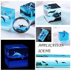 Decorazioni in plastica a forma di balena&nbsp;DIY-F066-15