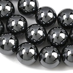 Cuentas de hematites no magnéticas sintéticas hebras&nbsp;GG-CBAB93D-B01-14mm