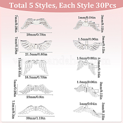 150pcs 5 Arten tibetanische Legierungsperlen&nbsp;DIY-SP0001-41B