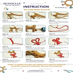 Kit de fabrication de porte-clés en coton tissé fait main à thème de Noël&nbsp;DIY-SC0028-11