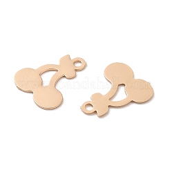 Langlebige vergoldete Messinganhänger&nbsp;KK-K336-06KCG