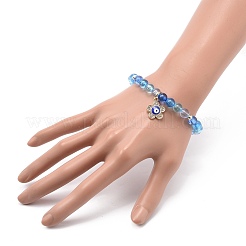 4 stücke 4 stil acryl runde perlen stretch-armbänder set&nbsp;BJEW-JB08926-03