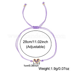 Bracciali a maglie a forma di cuore con zirconi cubici in ottone&nbsp;TM7606-6