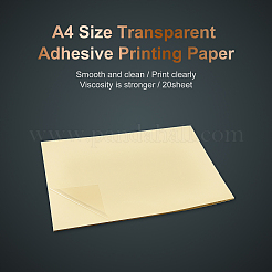 Transparentes selbstklebendes Aufkleberpapier für Haustiere&nbsp;AJEW-BC0005-98
