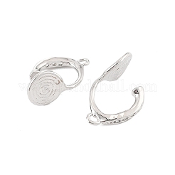 Bagues d'oreilles unies en laiton&nbsp;KK-K371-27A-P