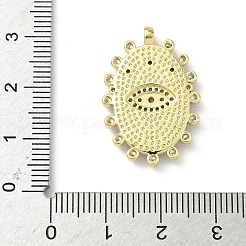 Colgante micropavé cubic zirconia de latón&nbsp;KK-F905-24G-03